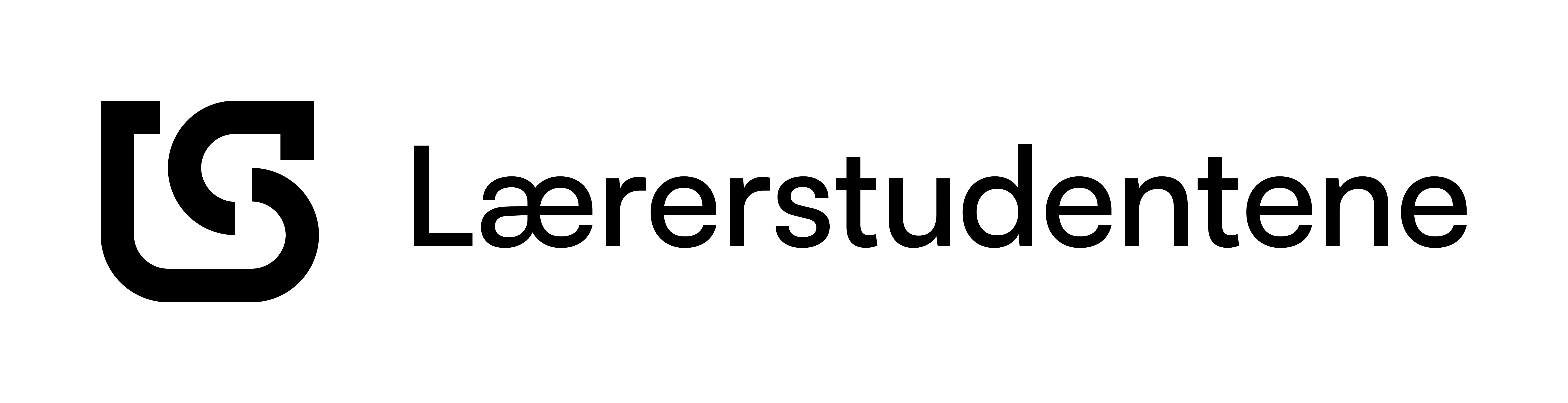Lærerstudentene sin logo. Bokstavene L og S er satt sammen til ett ikon.